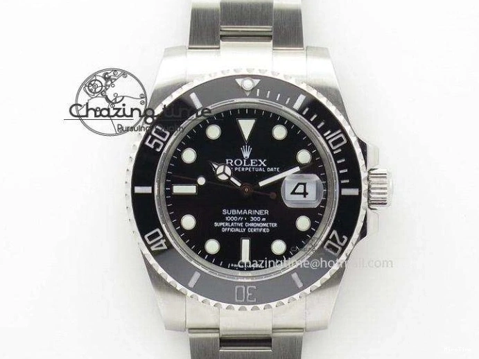 MiroTime 0523 SoftTouch Submariner 16610LV SS Green Metal Bezel JF 1:1 Best Edition Black Dial On SS Bracelet SH 3755
